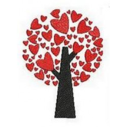 Stickmuster - Love Birds Tree
